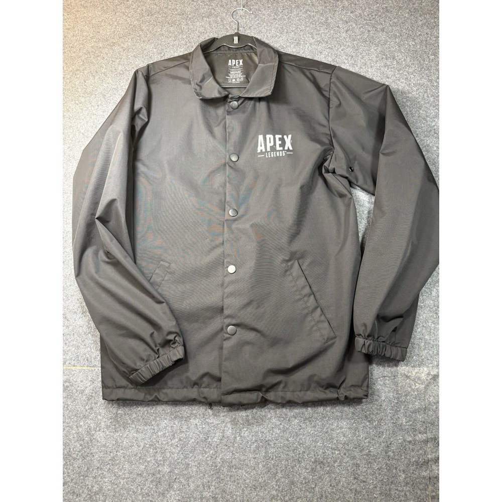 Apex Legends Logo Coaches Jacket Black Size Medium - Picture 2 of 7